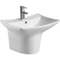 Раковина CeramaLux 60 G-822 Белая — фото 1, Раковины подвесные