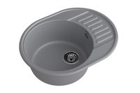 Товар: GRANFEST Мойка QUARZ 58 1-чаша+крыло 620*480мм темно-серый арт.GF-Z- - фото 2 GRANFEST Мойка QUARZ 58 1-чаша+крыло 620*480мм темно-серый арт.GF-Z- — фото 2, Кухонные мойки