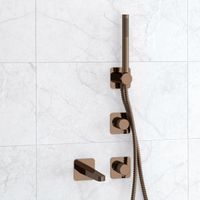 A8851.309.311.290.292.291 Встраиваемый комплект для ванны с лейкой и изливом — фото 3, Смесители