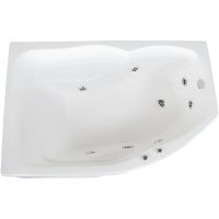 Акриловая ванна BellSan Сати 150х100 R 4627171531445 с гидромассажем — фото 1, Акриловые ванны