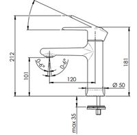 Смеситель для раковины Remer Vanity V12 Хром — фото 1, Смесители для раковины