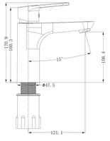 Товар: Смеситель "Mexico" д/рак, арт. MX 26, ESKO - фото 2 Смеситель "Mexico" д/рак, арт. MX 26, ESKO — фото 2, Смесители для раковины