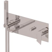 Смеситель для ванны Gattoni Soffio 8105/81DS Темный никель шлифованный — фото 1, Смеситель для ванны