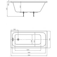 Товар: Акриловая ванна Azario Bella 150х70 AV.0020150 без гидромассажа - фото 4 Акриловая ванна Azario Bella 150х70 AV.0020150 без гидромассажа — фото 4, Ванны