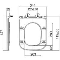 Унитаз Lemark Florex подвесной Белый глянец с сиденьем Микролифт арт-9614001 — фото 6, Подвесные унитазы