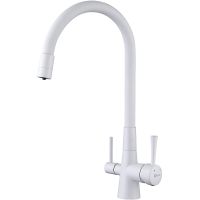 Смеситель для кухни Lemark Comfort LM3075W Белый — фото 1, Смесители для кухни