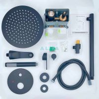 Душевая система ALMAes Marita TVZ-8833 Черная матовая — фото 5, Встраиваемые душевые комплекты