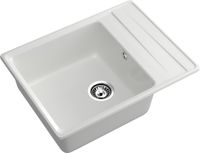 GRANFEST Мойка LEVEL 660L 1-чаша+крыло 660*500мм иней арт.GF- — фото 1, Кухонные мойки