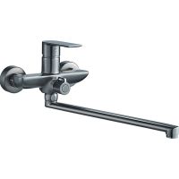 Смеситель для ванны Haiba HB22505-3 универсальный Оружейная сталь — фото 1, Для душа и ванны