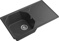 GRANFEST Мойка UNIQUE 840L 1-чаша+крыло 840*500мм графит арт.GF- — фото 1, Кухонные мойки