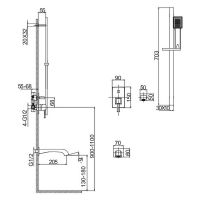 Товар: Смеситель для ванны Caprigo Diamante 50-210-oro Золото - фото 2 Смеситель для ванны Caprigo Diamante 50-210-oro Золото — фото 2, Для душа и ванны