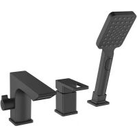 Смеситель на борт ванны ESKO Vela PB 355B Черный матовый — фото 1, Смесители на борт ванны