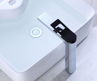 Смеситель для раковины Bronze de Luxe Element EL21CB Хром Черный — фото 3, Смесители для раковины