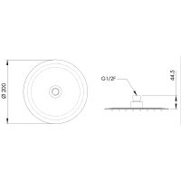 Товар: Верхний душ Remer 357UFM20NOx Черный матовый - фото 3 Верхний душ Remer 357UFM20NOx Черный матовый — фото 3, Верхние души