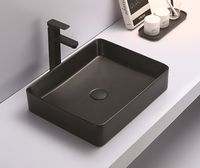 Товар: Раковина-чаша CeramaLux 50 7050KMB Черная матовая - фото 2 Раковина-чаша CeramaLux 50 7050KMB Черная матовая — фото 2, Раковины