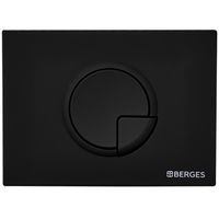 Клавиша смыва Berges Novum R5 040025 Черная — фото 1, Кнопки смыва