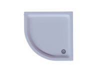 Душевой поддон акриловый Aquatek DPA-0000002 100*100*15 см, 1/4 круга R50, с ножкамии и с фронтальны — фото 1, Акриловые душевые поддоны