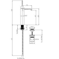 Смеситель для раковины Bossini Apice E89602.030 Хром — фото 3, Смесители для раковины