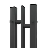 Полотенцесушитель электрический Point Фрея PN20718GB П2 100x800 диммер слева, графит блеск — фото 5, Электрические полотенцесушители