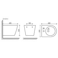 Товар: Биде Ceramicanova Forma CN3012 подвесное Белое - фото 2 Биде Ceramicanova Forma CN3012 подвесное Белое — фото 2, Биде