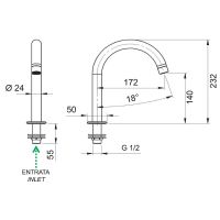 Товар: Смеситель для раковины Remer Class Line Хром арт-L57 - фото 2 Смеситель для раковины Remer Class Line Хром арт-L57 — фото 2, Смесители для раковины