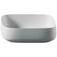 Раковина-чаша Artceram Cognac Quadro 56 COL009 01 00 Белая — фото 1, Раковины накладные