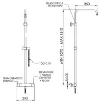 Товар: Душевая система Remer Elegance EQ32ASSDBO с термостатом Белая матовая - фото 2 Душевая система Remer Elegance EQ32ASSDBO с термостатом Белая матовая — фото 2, Душевые системы