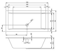 Товар: Акриловая ванна Riho Rething Cubic 180х90 B107001005 (BR0900500000000) без гидромассажа - фото 2 Акриловая ванна Riho Rething Cubic 180х90 B107001005 (BR0900500000000) без гидромассажа — фото 2, Ванны