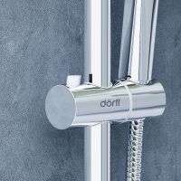 Душевая система Dorff Norma D0712000 Хром Серый — фото 5, Душевые стойки