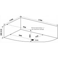 Акриловая ванна Azario Микона 170х110 R МИВ0004 без гидромассажа — фото 2, Акриловые ванны
