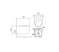 Товар: Унитаз подвесной AQ1106T-00 ЕВРОПА TORNADO 490*360*250мм, тонкое сиденье с механизмом плавного закры - фото 2 Унитаз подвесной AQ1106T-00 ЕВРОПА TORNADO 490*360*250мм, тонкое сиденье с механизмом плавного закры — фото 2, Унитазы