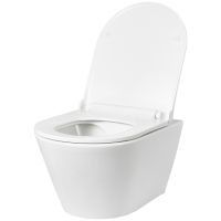 Товар: Унитаз Creto Logan L3 1003-001-L3W подвесной Белый без сиденья - фото 16 Унитаз Creto Logan L3 1003-001-L3W подвесной Белый без сиденья — фото 16, Подвесные унитазы