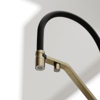 Смеситель для кухни Sancos Loro SC4007BG Золото брашированное Черный — фото 4, Смесители для кухни