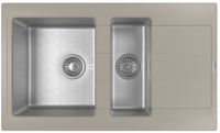 Florentina Мойка "Комби" 860 К, грей FS — фото 1, Кухонные мойки