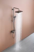 Душевая система Raglo R22.26.09 с термостатом Графит матовый — фото 27, Душевые стойки