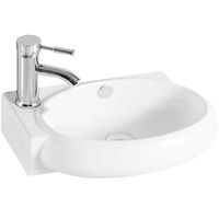 Раковина CeramaLux 43 9100R Белая — фото 1, Мини-раковины