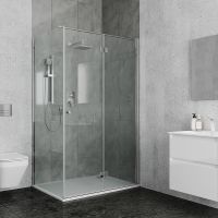 Душевой уголок Ambassador Diamond 120х80 12011107R профиль Хром стекло прозрачное — фото 8, Душевые уголки