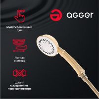 Товар: Смеситель для ванны Agger Retro-X A1721188 универсальный Бронза - фото 3 Смеситель для ванны Agger Retro-X A1721188 универсальный Бронза — фото 3, Для душа и ванны