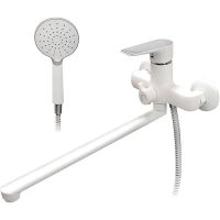 Смеситель для ванны Melodia della vita Rumba MDV35341wt универсальный Белый — фото 1, Смеситель для ванны