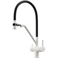 Смеситель для кухни Sancos Dora Белый гранит Черный арт-SC4003GR — фото 1, Смесители для кухни