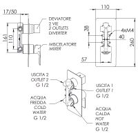 Смеситель для душа Remer Energy Хром арт-EY92 — фото 2, Смеситель для душа
