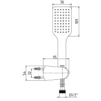 Душевой гарнитур E.C.A. Tiera 102117342C1EX Черный матовый — фото 2, Душевые гарнитуры