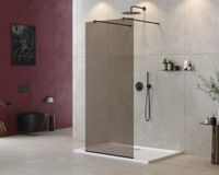 Душевая перегородка CEZARES LIBERTA-L-2-100-120-BR-NERO — фото 1, Душевые перегородки