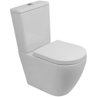 Унитаз компакт BelBagno Sfera-Tor BB2141CP-TOR/BB2141T/BB865SC с бачком и сиденьем Микролифт — фото 1, Напольные унитазы