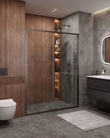 Душевая дверь CEZARES MOLVENO-BF-1-150-C-GM-IV — фото 2, Раздвижные душевые двери