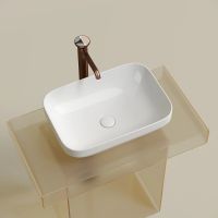 Раковина-чаша Ceramicanova Element 50 CN6055 Белая глянцевая — фото 3, Раковины накладные