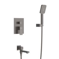 Душевой комплект встраиваемый с изливом CEZARES SLIDER-VDSET-GM — фото 4, Встраиваемые душевые комплекты