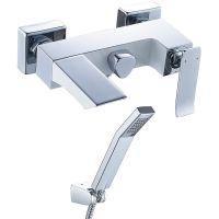 Смеситель для ванны Lemark Contest LM5814CW Хром Белый — фото 1, Для душа и ванны