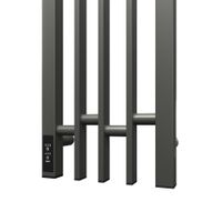 Полотенцесушитель электрический Point Фрея PN20738GB П2 180x800 диммер слева, графит блеск — фото 4, Электрические полотенцесушители