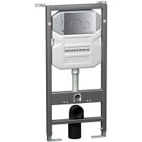 Комплект унитаза с инсталляцией Ceramicanova Metropol CN4002MB_1001M_1000 с сиденьем Микролифт и кла — фото 12, Комплекты унитаз + инсталляция